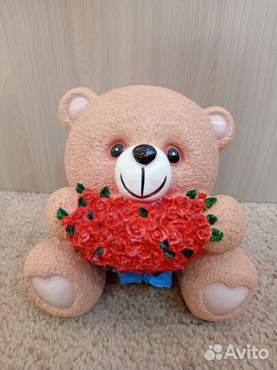 Копилка гипс. Мишка Тедди