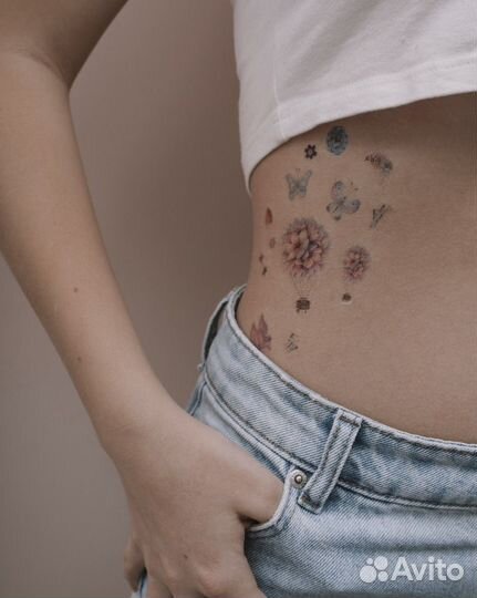 Переводные татуировки 600шт