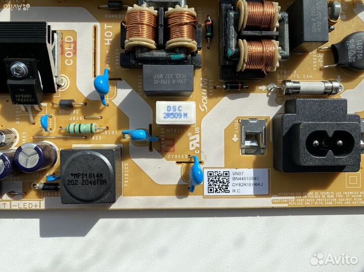 Блок питания и материнская плата самсунг UE58TU