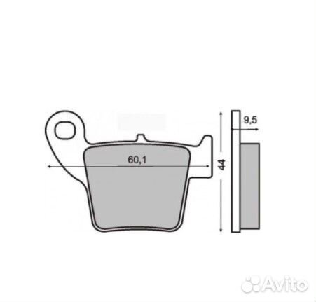 Колодки тормозные задние FA346 (BSE/kayo)