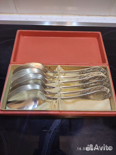 Ложки Мельхиор Зиш Роял посеребрение СССР