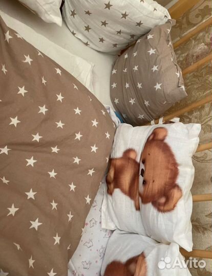 Детское постельное белье с бортиками