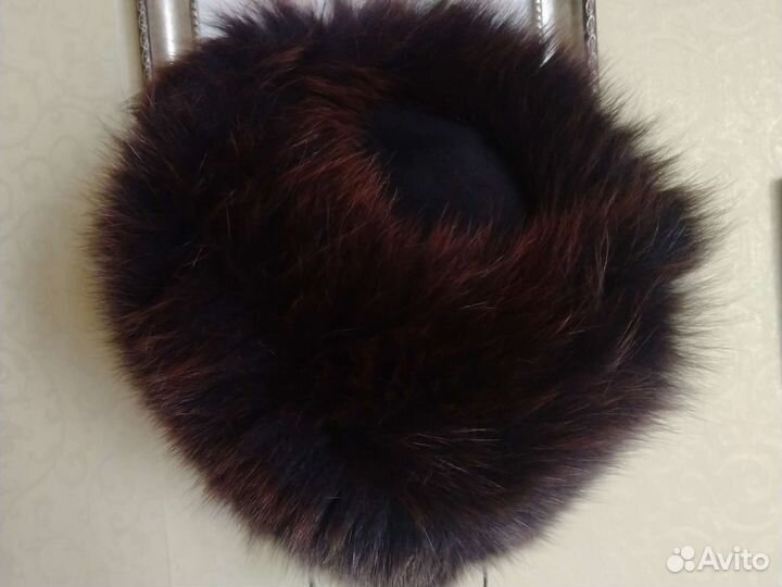 Шапка женская зимняя трикотаж плюс мех