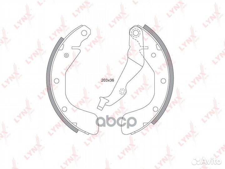 BS-1802 колодки тормозные барабанные Chevrolet