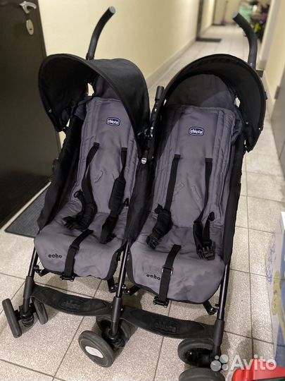 Коляска для двойни chicco