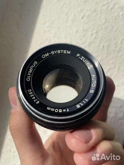 Объектив Olympus OM-System Zuiko Auto-S 50mm f/1.8