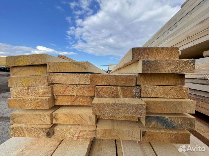 Доска обрезная 50х150х6000