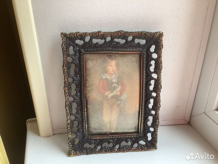 Картины на шелке(плакетки) рамка под бронзу (лату