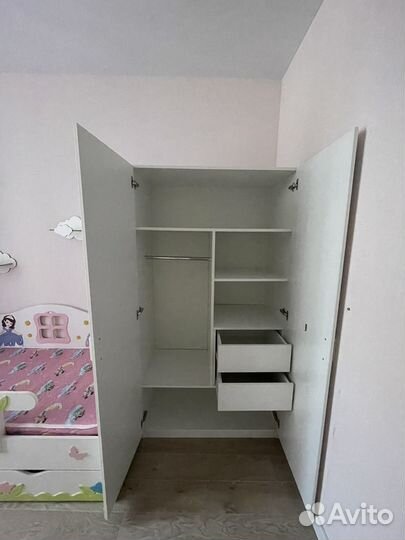 Детская кровать для принцессы+шкаф(от 3 до 15 лет)