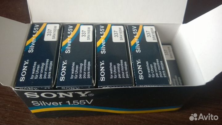 Батарейки Sony 337 +доставка
