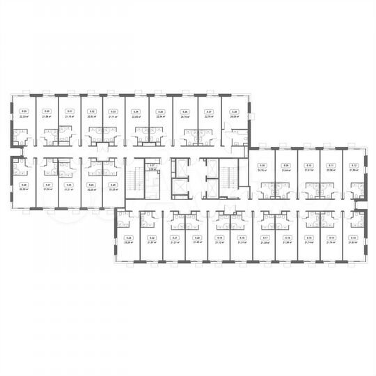 Апартаменты-студия, 21,1 м², 12/21 эт.