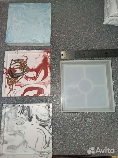 Силиконовая форма поднос четырехугольник