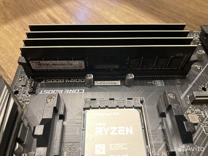 Комплект MSI x470, Ryzen 5 5600, озу 32 Гб