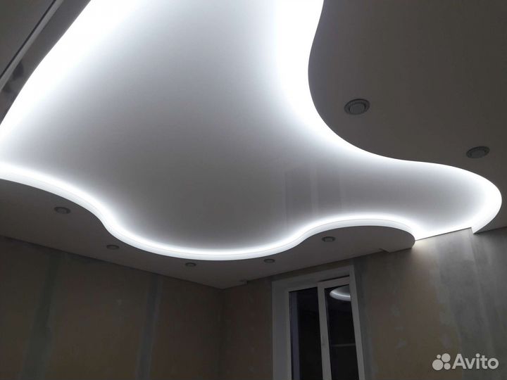 Натяжные потолки установка