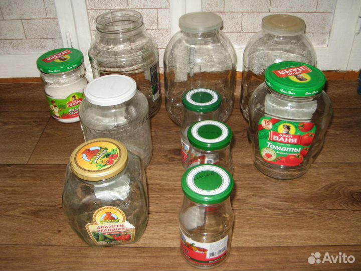 Банка бутылка стекло + крышка