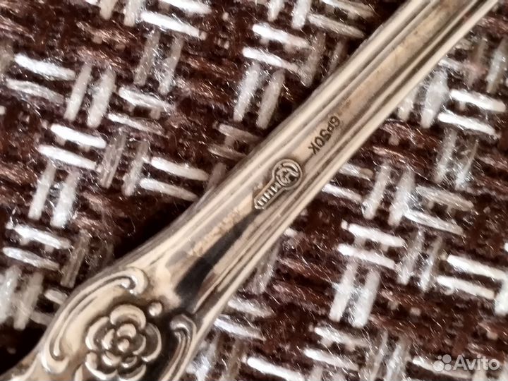 Ложки мельхиор роза кольчугино