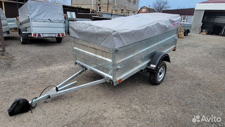Легковой Крепыш 2.5/1.3 с 2мя бортами и тентом