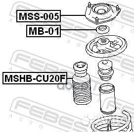 Подшипник опоры амортизатора mitsubishi