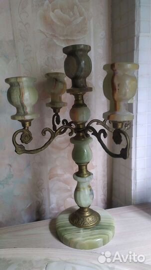 Подсвечник 5 рожковый оникс