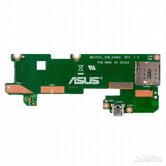 Плата с разъемом sim и контроллером тачскрина для