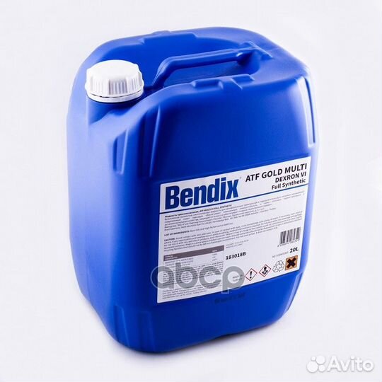 Масло трансмиссионное 20л. синтетика bendix gold