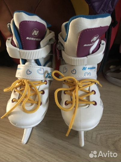 Коньки детские nordway 27-30