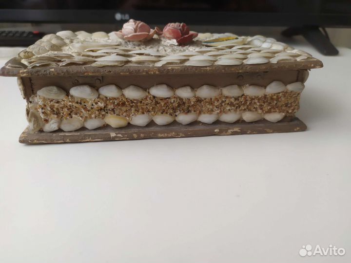 Шкатулка деревянная старинная