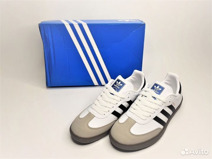 Adidas samba blue голубые