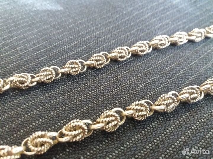 Винтажная серебряная цепь