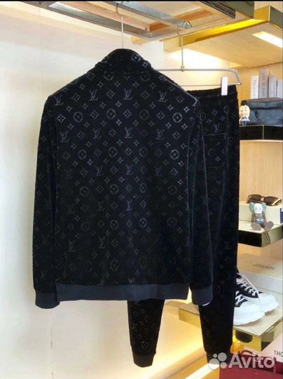 Спортивный костюм мужской louis vuitton велюр