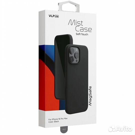 Чехол для iPhone 16 Pro Max VLP Mist Case с MagSafe, черный