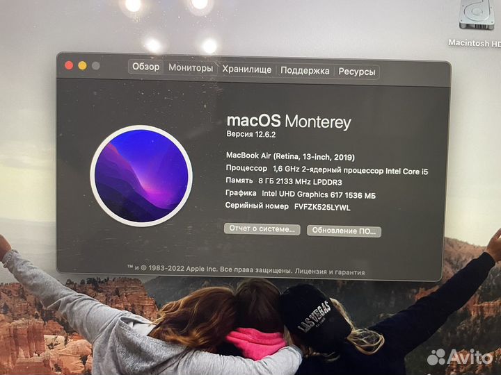 Apple macbook air 13 retina 2019 8/128 идеал