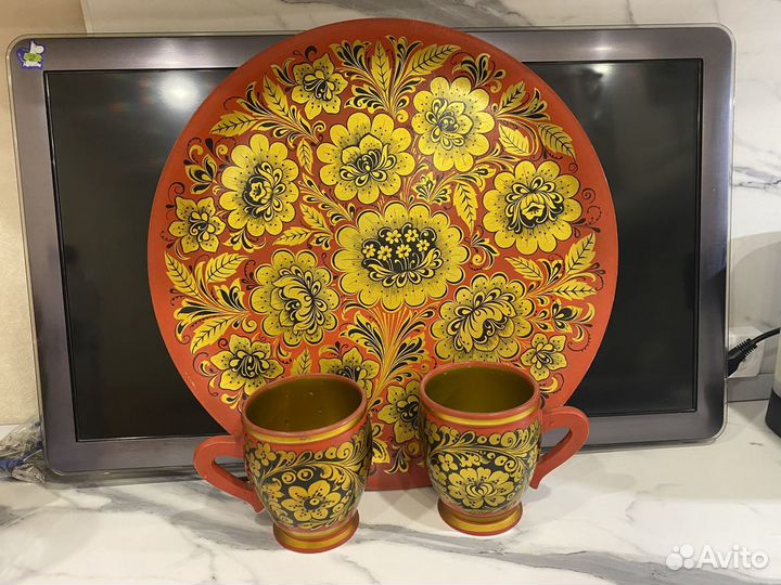 Набор посуды хохлома