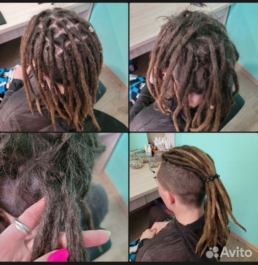 Натуральные дреды коррекция заплетение расплетение