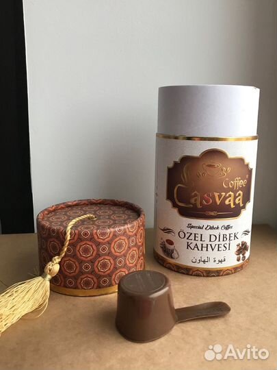 Банка от кофе турецкого с мерной ложкой