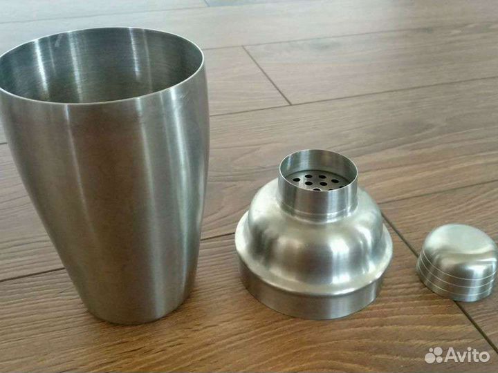 Барный металлический шейкер для коктейлей 500мл