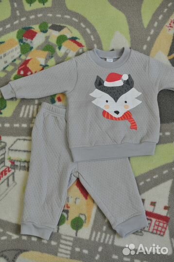 Детский костюм пижама новогодний 1.5 года