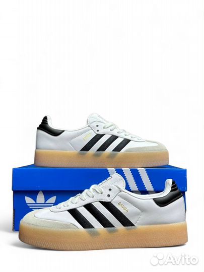 Кроссовки Adidas Samba XLG White Black Gum