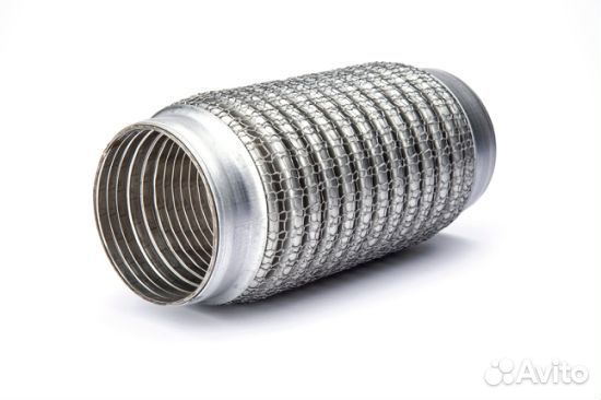 Гофра выпускная с сеткой 51мм - длина 150мм
