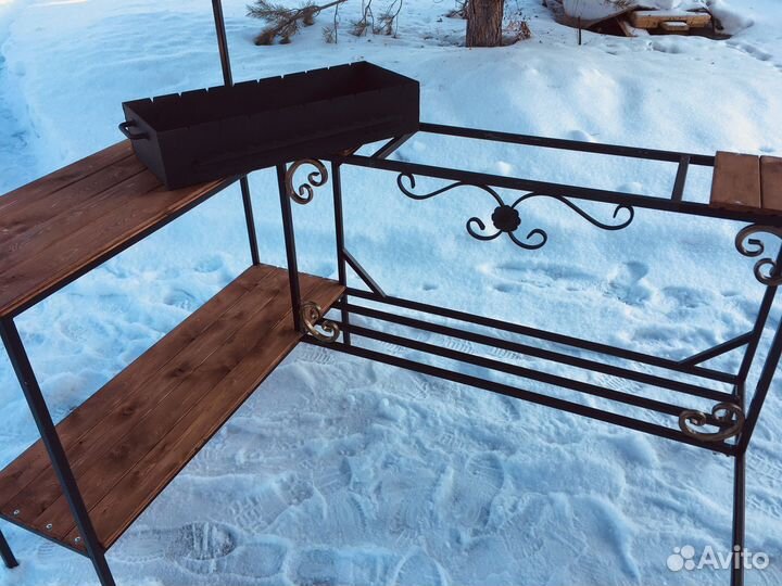 Мангальная зона с навесом