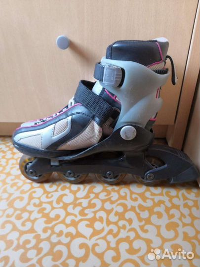 Детские регулируемые ролики + 2 доп. защиты