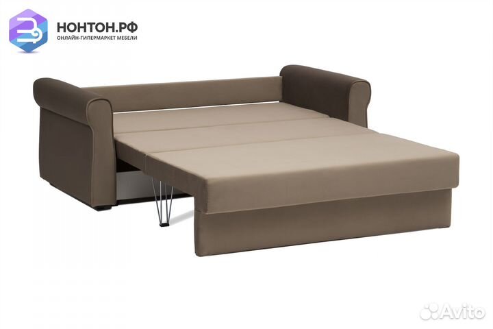 Диван еврокнижка Лира коричневый