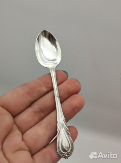 Ложка кофейная 13 гр, серебро Ag 925 проба нач