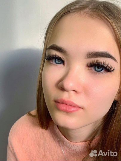 Наращивание ресниц мокрый эффект любой объем