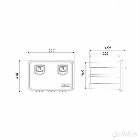 Инструментальный ящик flybox (FLB600) - 74л