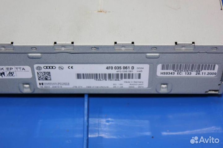 Блок радио MMI 3G 3G+ Audi A6 (2008-2011)