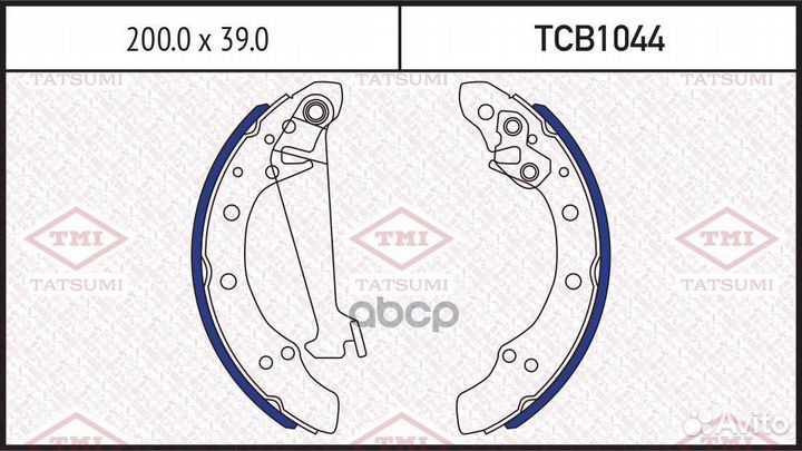 Колодки тормозные барабанные TCB1044 tatsumi