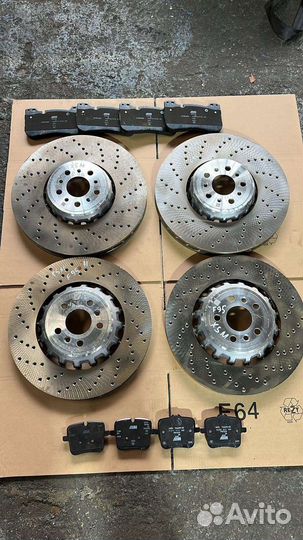 Диски тормозные+колодки bmw x5m x6m f95 f96