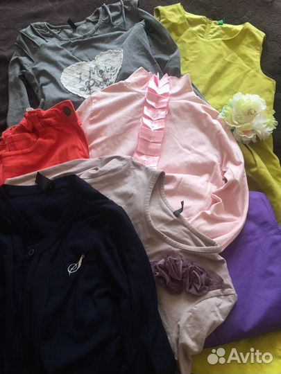 Отдам пакет вещей на девочек 8-10 лет