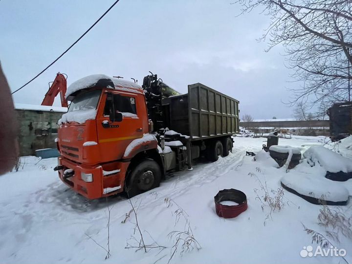 Ломовоз 30 м³ КАМАЗ 6520 с КМУ Велмаш-С, 2020